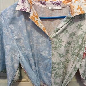 Cupshe Floral Patchwork Kimono Dress